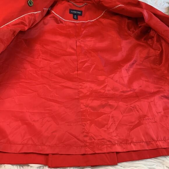 LANDS’ END double breasted jacket 4 exterior pockets 1 interior lined women’s M - Picture 9 of 11